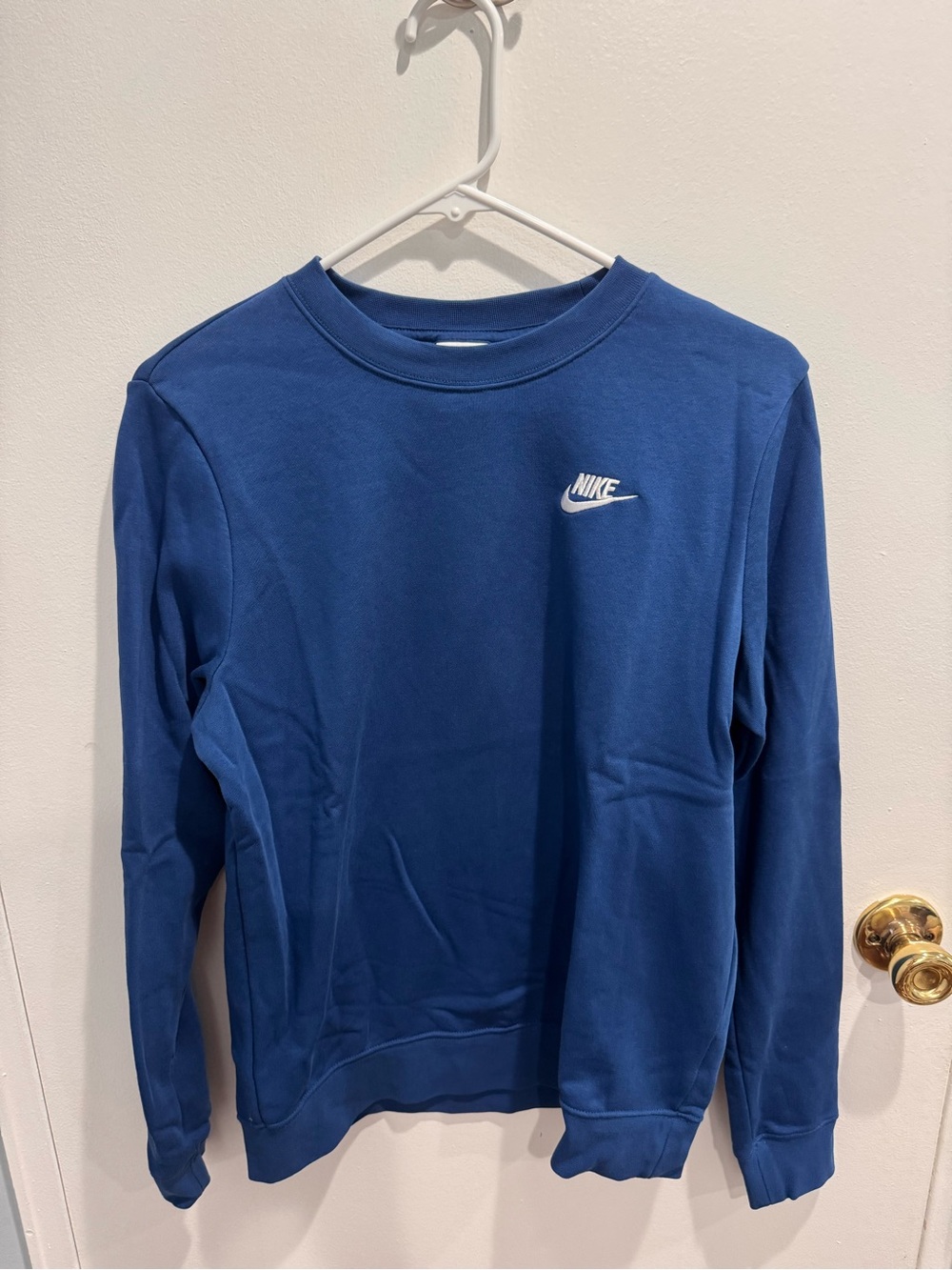 Nike Blue Sweatshirt with White Tag Logo